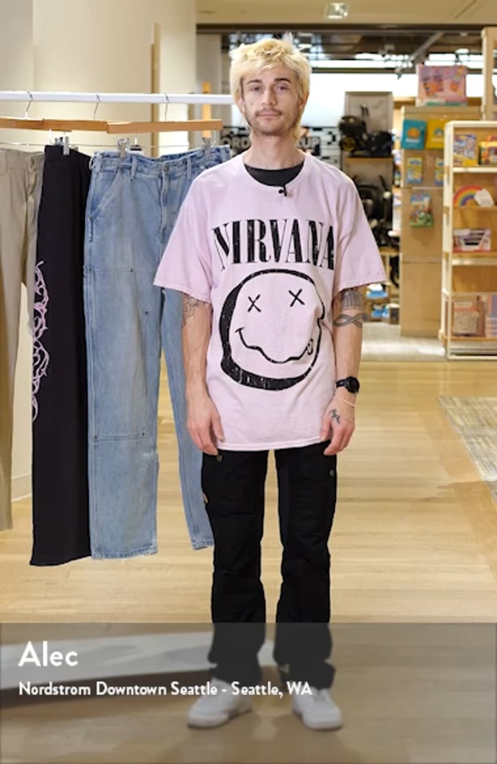 Merch Traffic Nirvana Smiley Live Graphic T-Shirt | Nordstrom