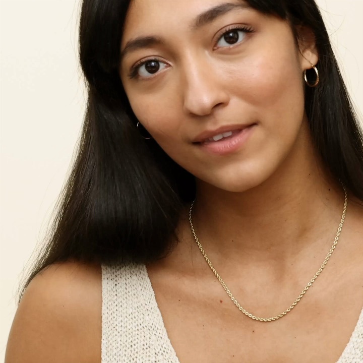 14K Yellow Gold Bailey 18 in. Rope Chain Necklace