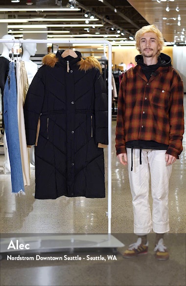 Andrew Marc Lennox Hooded Puffer Coat with Faux Fur Trim | Nordstrom