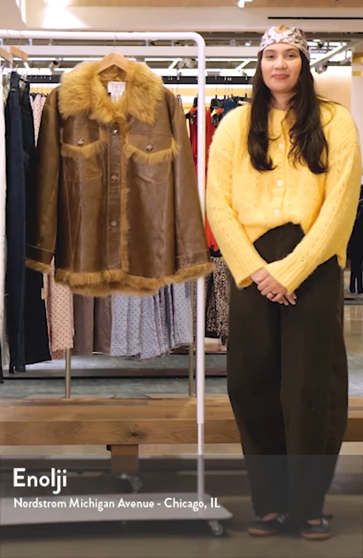 TWP Reversible Oversized Genuine Shearling Jacket | Nordstrom