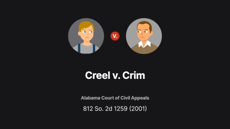 Creel v. Crim