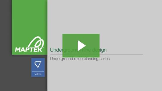 Underground Mine Design