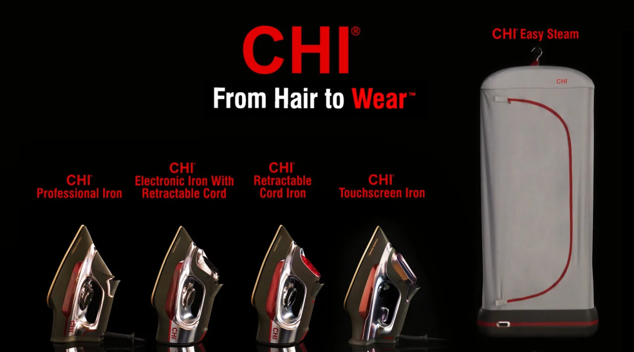 CHI Mini Steam Iron for Clothes, Quilting, Crafting with Titanium