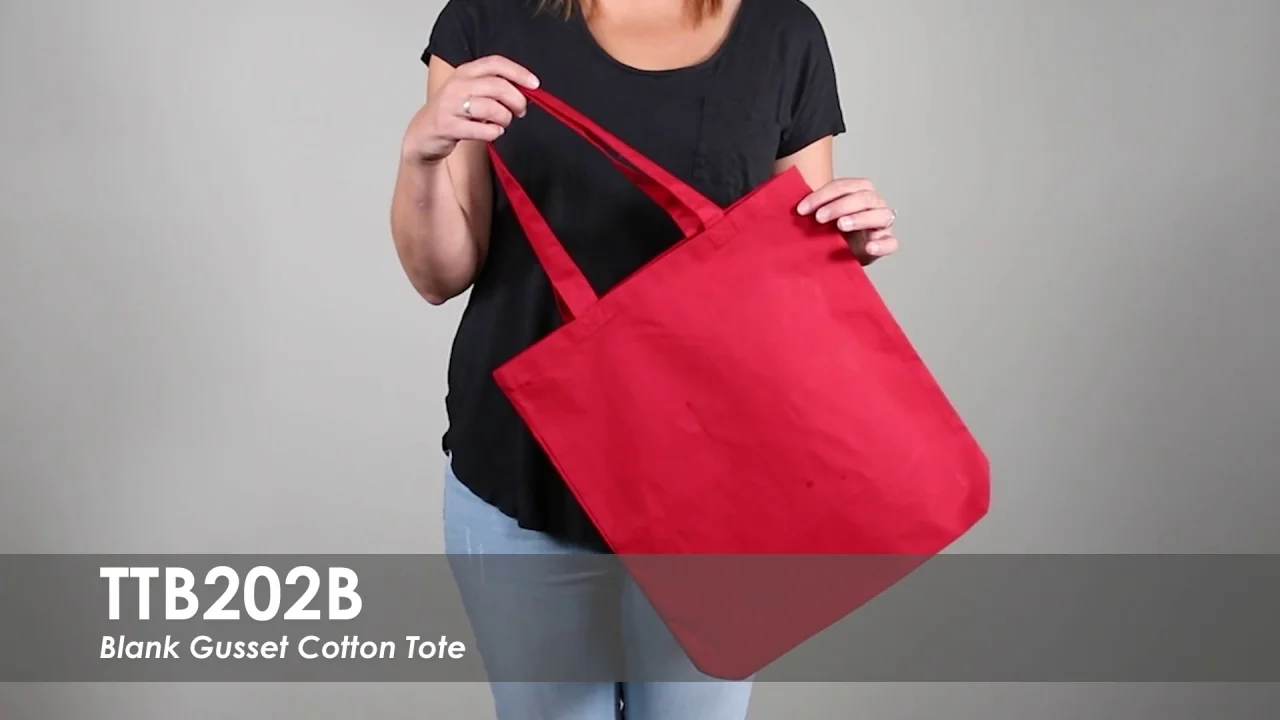 Getaway Cotton Tote Bag-Blank
