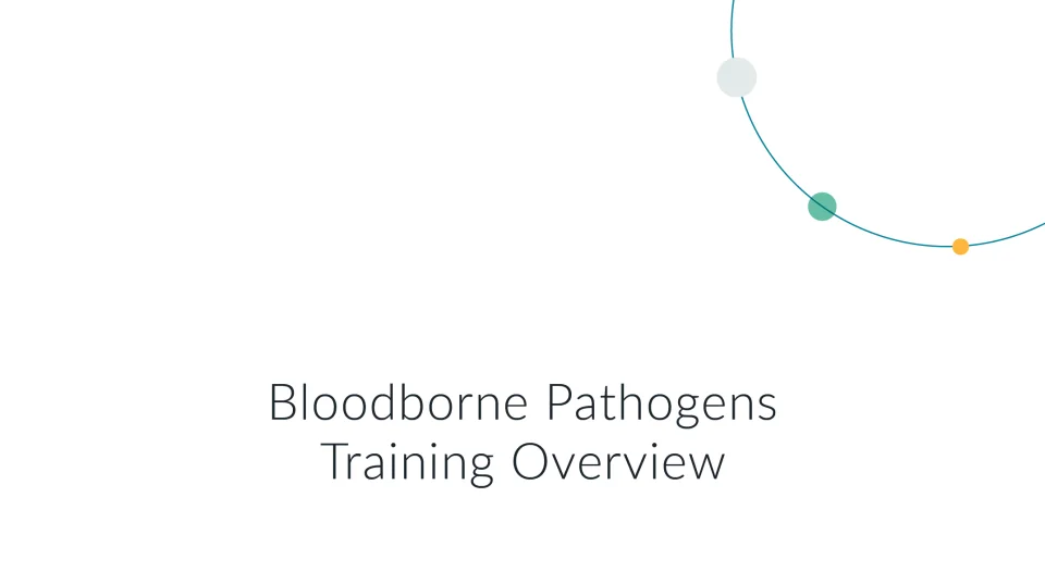 bloodborne pathogens training materials