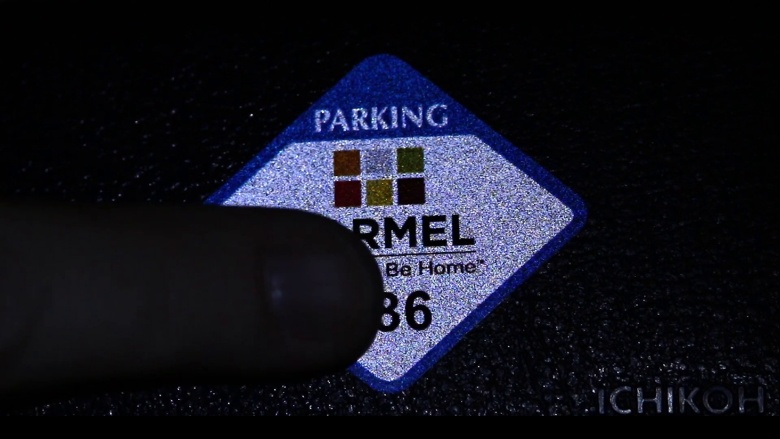 Silver Reflective Mirror Decals