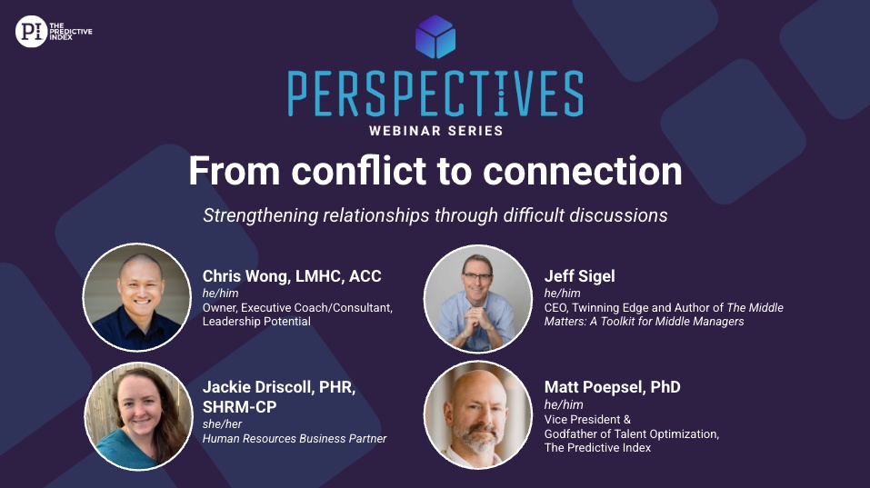 Perspectives: From conflict to connection