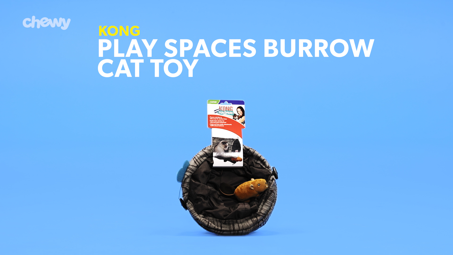 Kong play spaces shop burrow cat toy