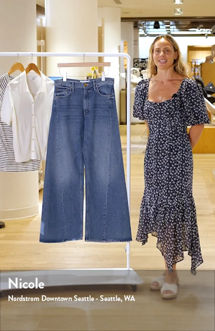MOTHER Lemon Twist High Waist Wide Leg Jeans | Nordstrom