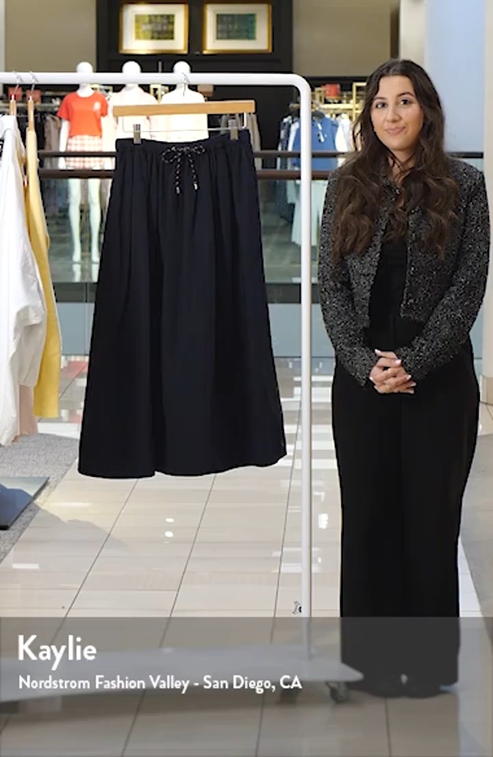 Veronica Beard Bates Taffeta Midi Skirt | Nordstrom
