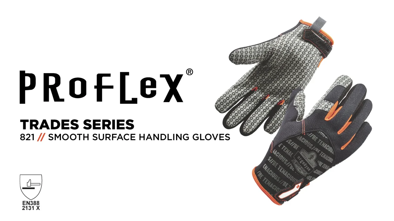 Get A Grip on Dry Boxes & Cartons with Super-Tacky ProFlex 821 Smooth  Surface Handling Gloves