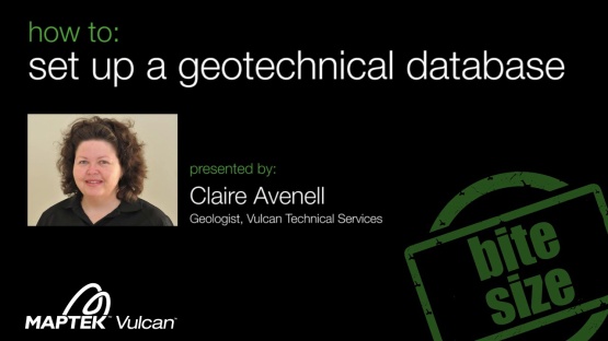 How to set up a geotechnical database