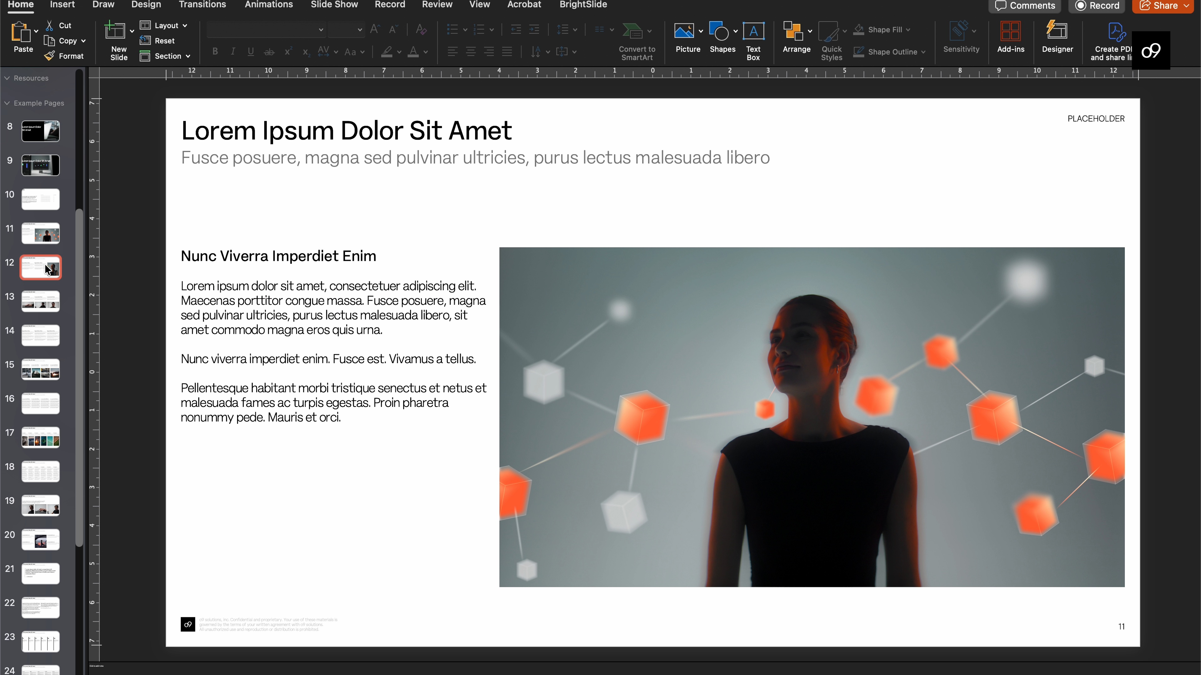 o9 | PPT Template Tutorial