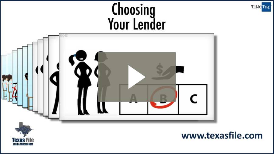 Choosing Your Lender