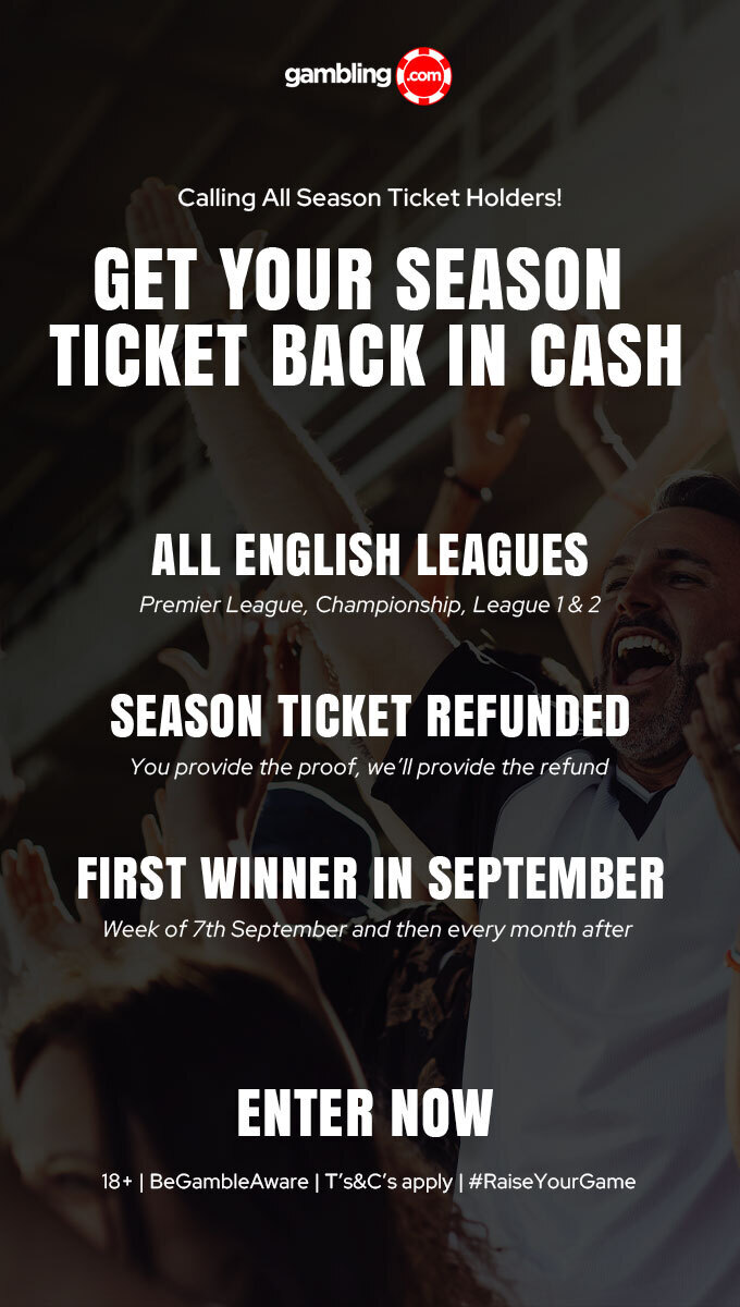 win the cost of your season ticket with Gambling.com