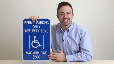 Permit Parking Only Tow Zone Sign