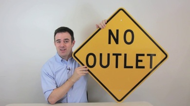PRIVATE ROAD NO OUTLET Sign