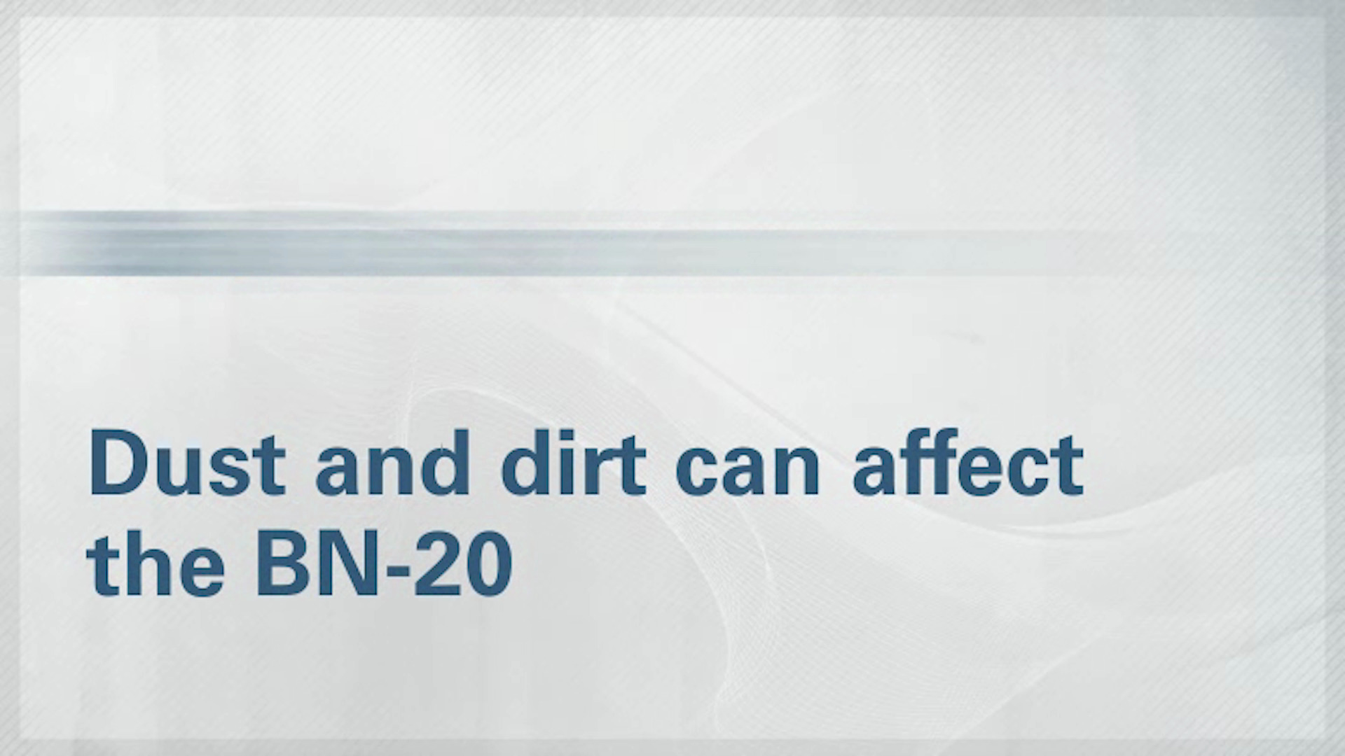 BN-20 - Daily Cleaning and Maintenance - Support - VersaSTUDIO BN-20A