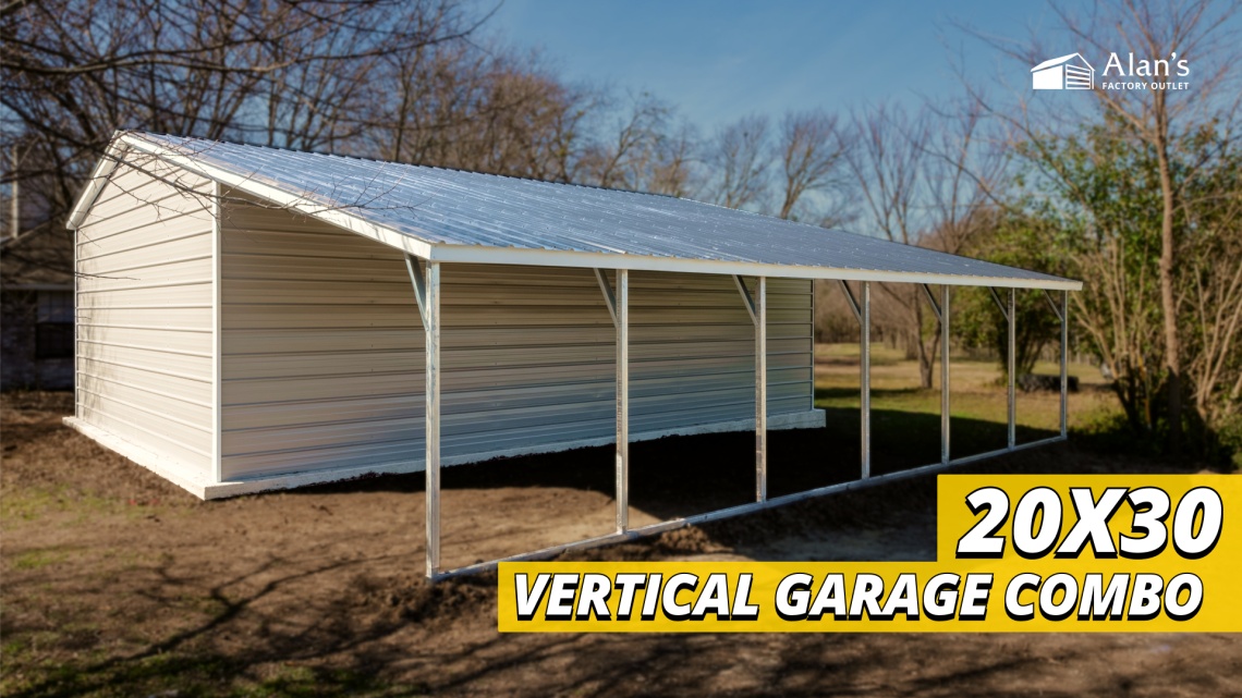 Video thumbnail for 20x30 - Vertical Garage Combo