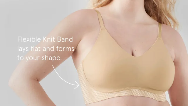 True & Co. True Body Triangle Adjustable Strap Soft Form Band Bra In Wild  Ginger At Nordstrom Rack in Purple