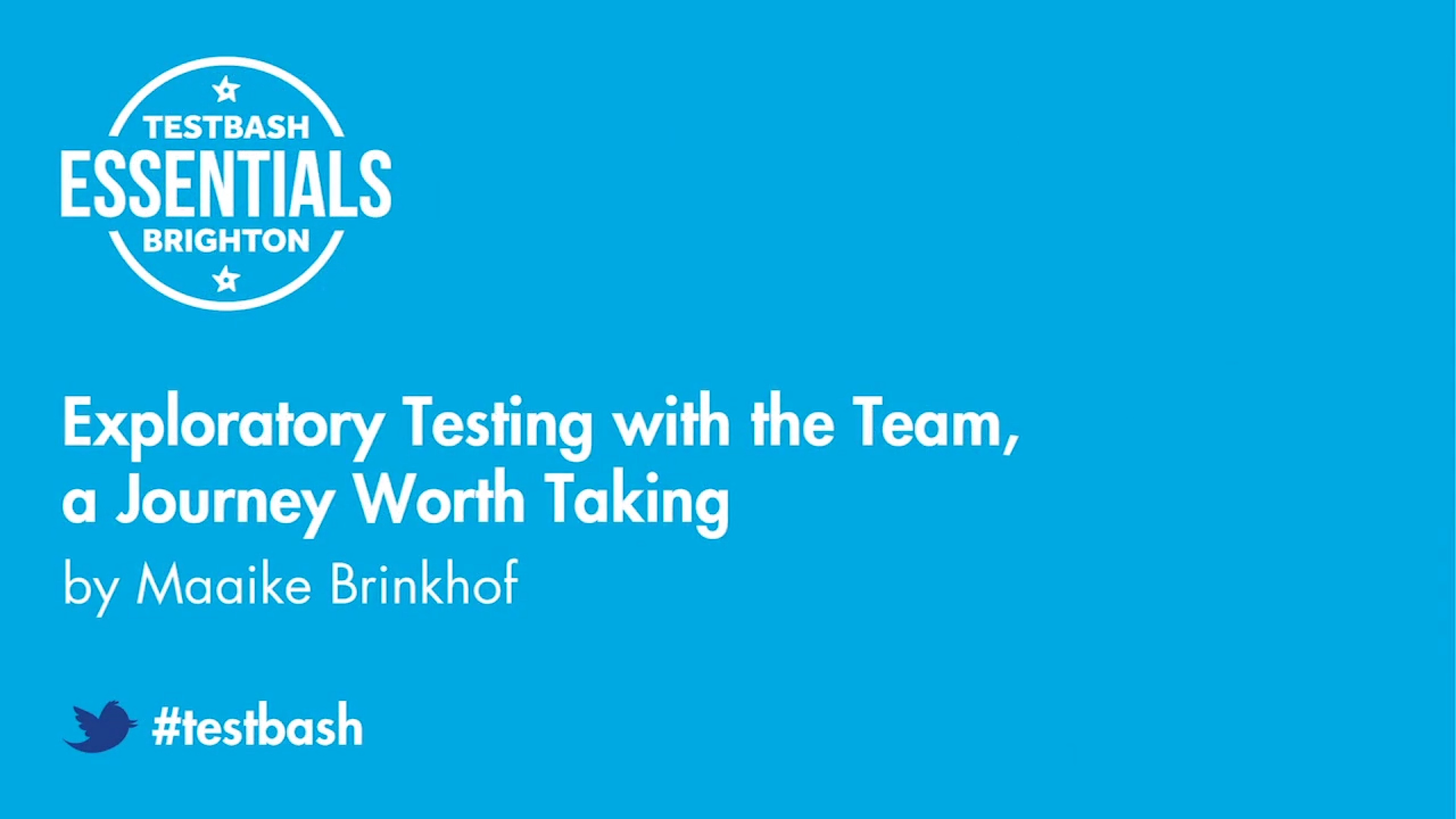 Exploratory Testing with the Team, a Journey Worth Taking with Maaike Brinkhof