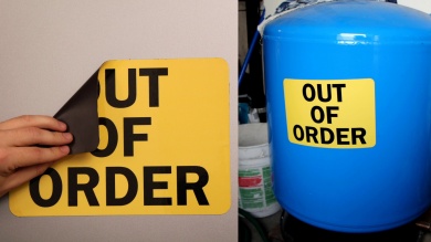 Alarmed Security Stacking Magnetic Door Sign