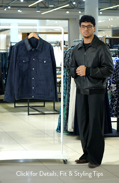 Hybrid Leather Trucker Jacket (Men) | Nordstrom