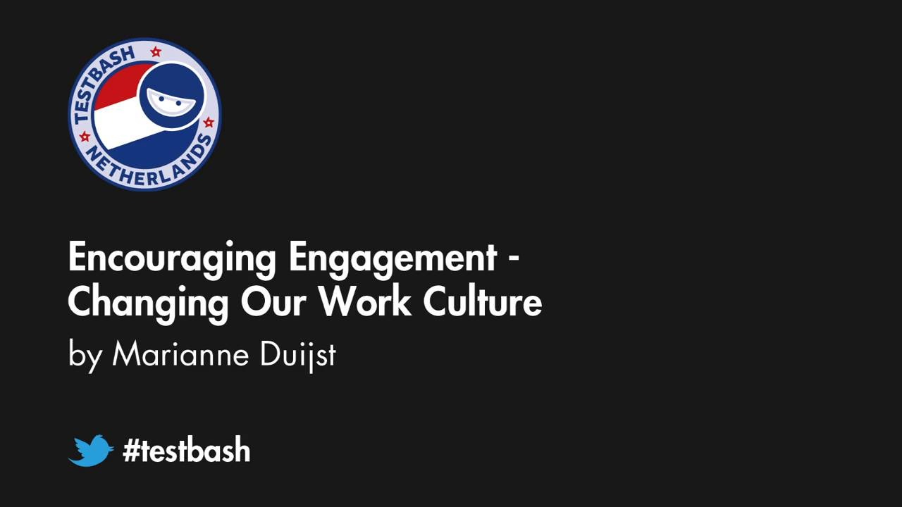 Encouraging Engagement: Changing Our Work Culture - Marianne Duijst image