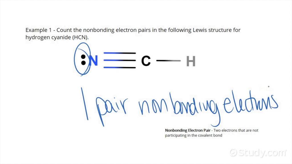 Counting Nonbonding Electron Pairs in a Lewis Structure Chemistry