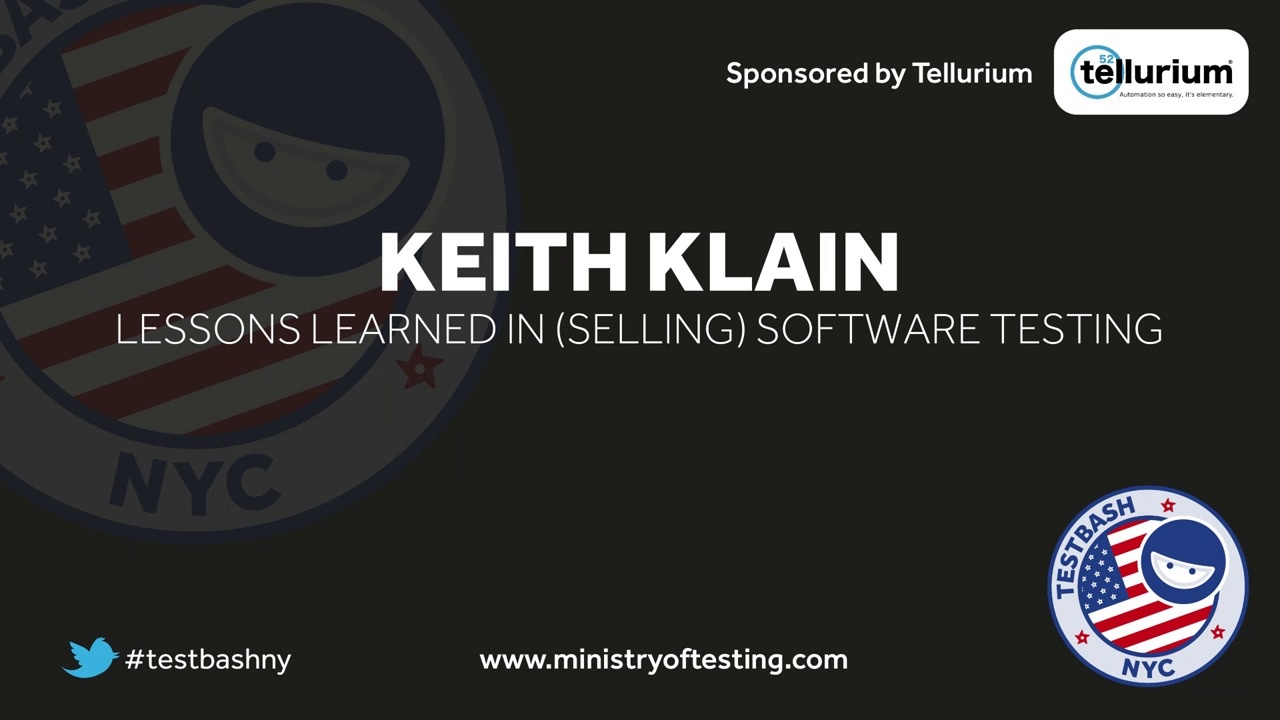 Lessons Learned in (Selling) Software Testing – Keith Klain image