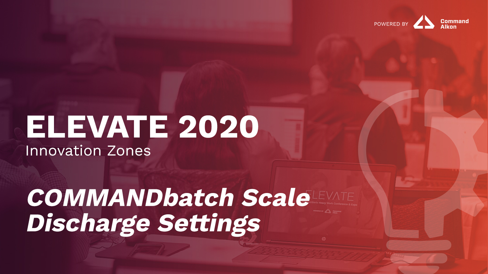 COMMANDbatch Scale Discharge Settings ELEVATE 2020