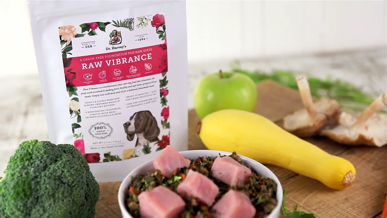 Raw vibrance sale dog food