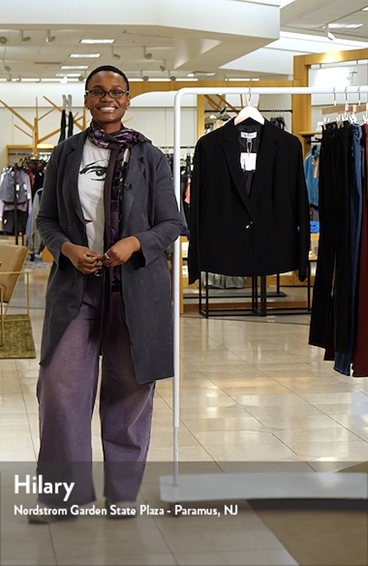 KASPER Stretch Crepe One-Button Blazer | Nordstrom