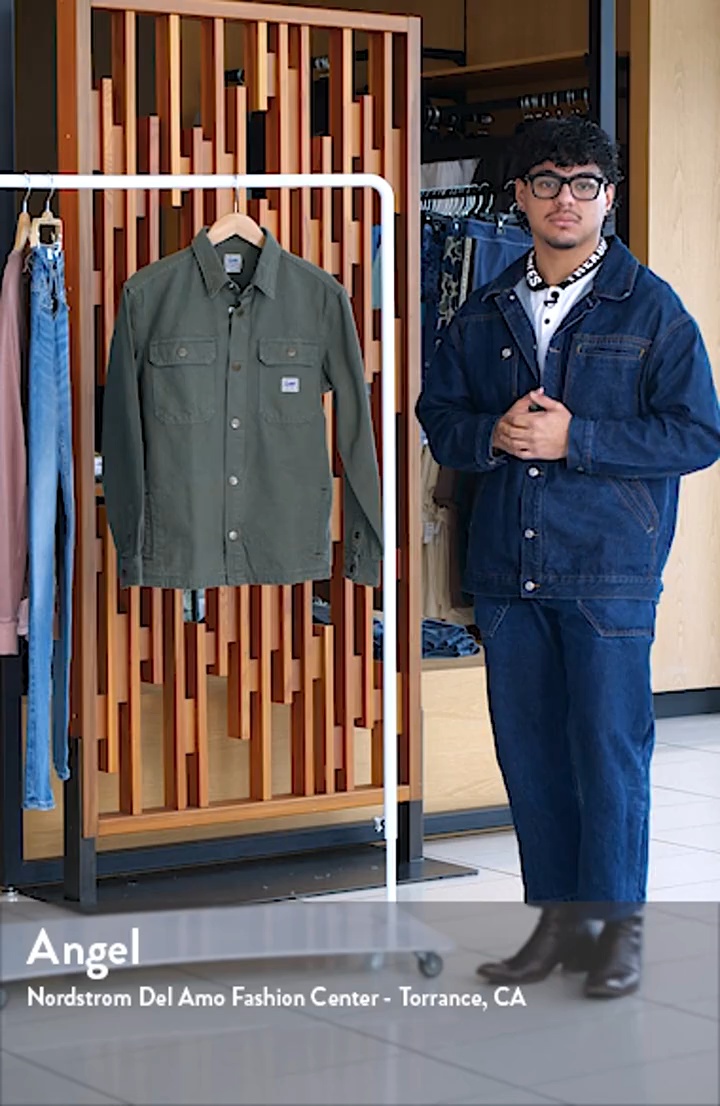 Lee Cotton Canvas Snap-Up Shirt Jacket | Nordstrom