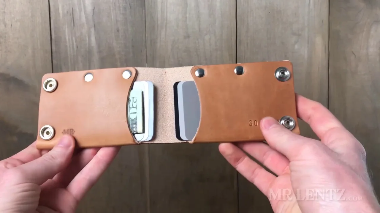 Fold Snap Leather Card Wallet | Mr. Lentz Shop