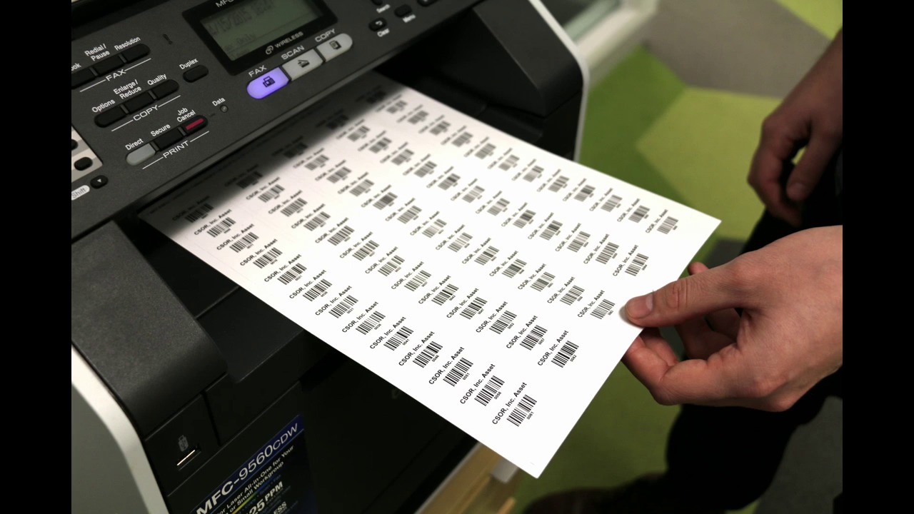 Materials for Print Your Own Asset Labels