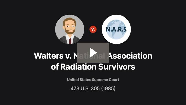 Walters v. National Association of Radiation Survivors