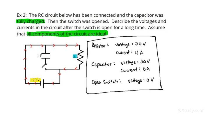 describing-relative-voltages-currents-in-an-rc-circuit-in-steady