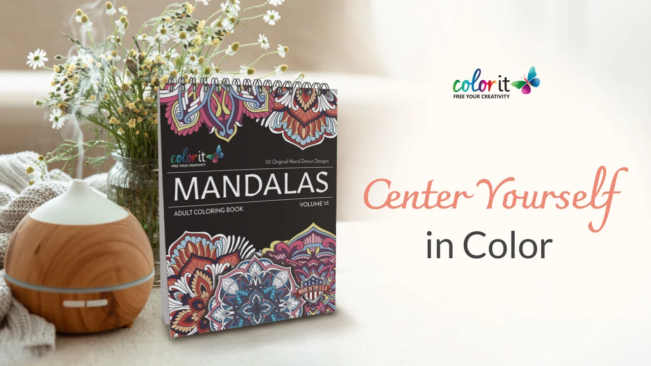 Adult Coloring Book Set: 6 Book Set - 4 Mandalas Books Plus Pattens and Tranquility - Quality Thick Easy Tear-Out Pages!