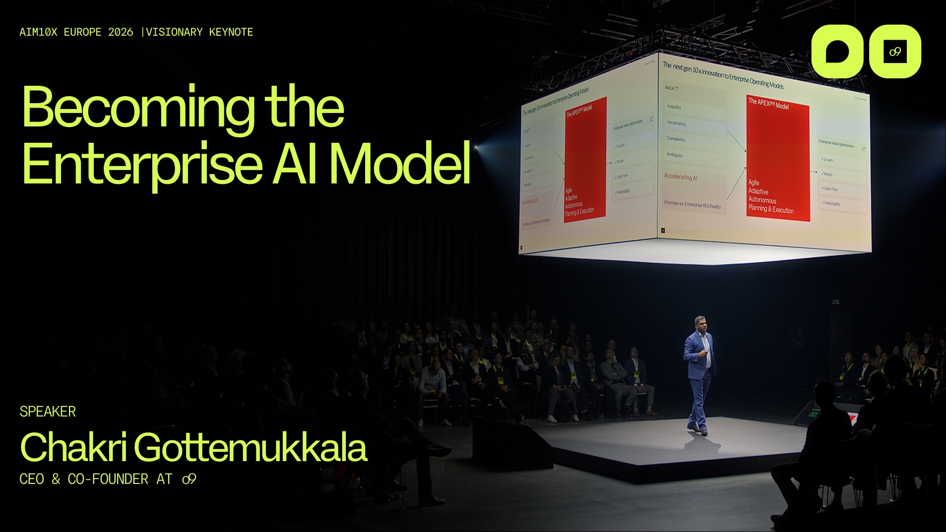 aim10x Europe | Becoming the Enterprise AI Model | Chakri Gottemukkala - o9 Solutions 