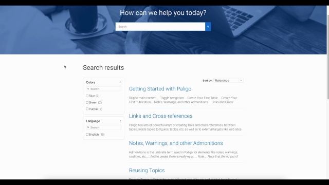 Coveo and Paligo Overview Demo