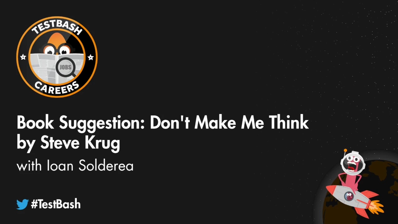Book Suggestion: Don't Make Me Think by Steve Krug - Ioan Solderea image