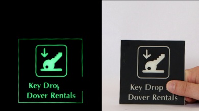 Custom Engraved Glow Sign