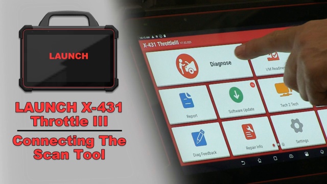 Launch Training-Connect Scan Tool X-431 Throttle III