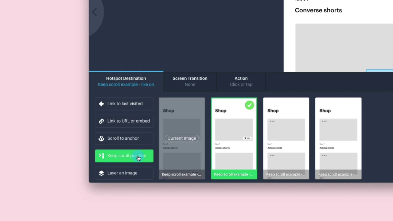 How to use Keep Scroll Position – Marvel Help Center