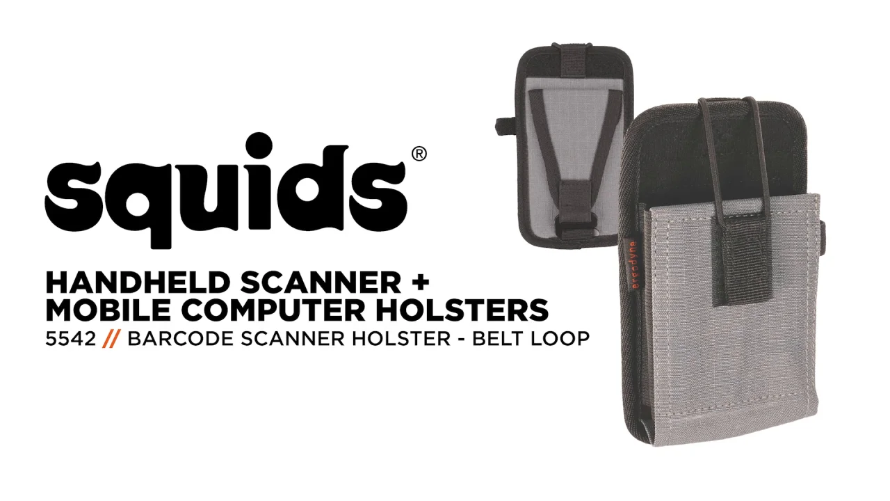 Easily Access & Securely Store Phone-Size Mobile Computers with the Squids  5542 Scanner Holster