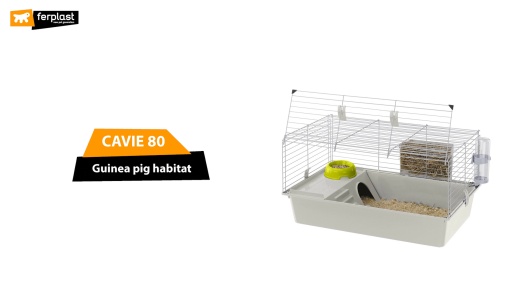 FERPLAST Cavie 80 Guinea Pig Cage, Grey - Chewy.com
