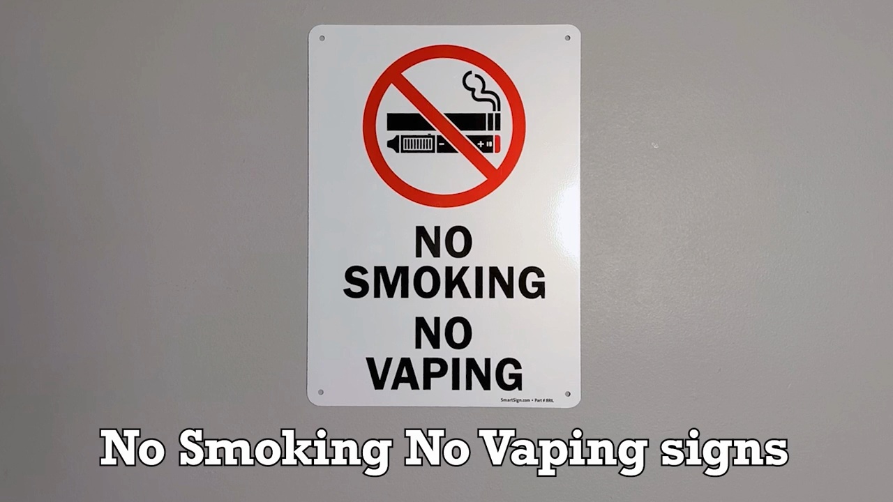No Smoking No Vaping Sign S-9740				