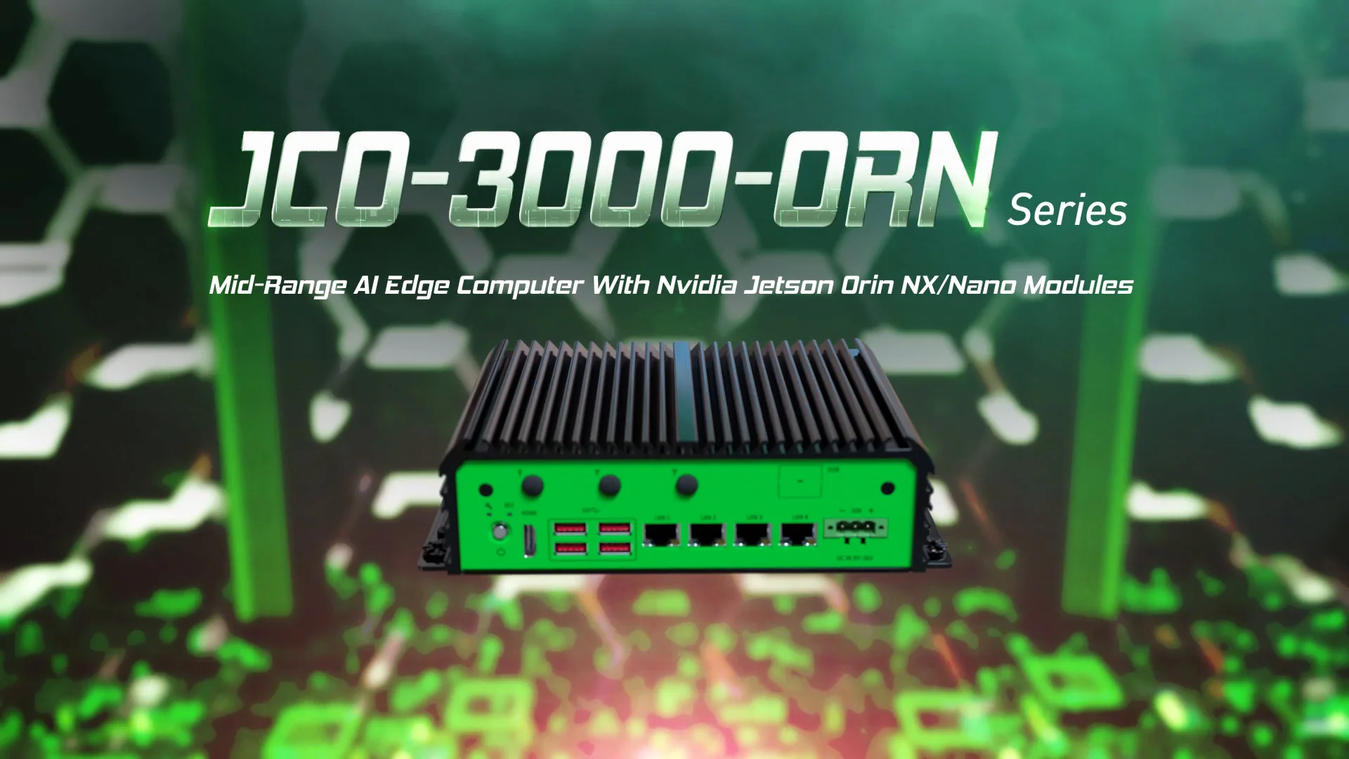 JCO-3000-ORN-B_4L Mid-Range AI Edge Computer with NVIDIA Jetson