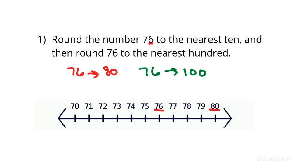 Rounding to the Nearest Tens or Hundreds | Algebra | Study.com